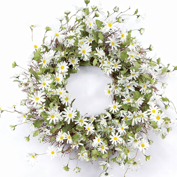 Daisy Wreath 23"