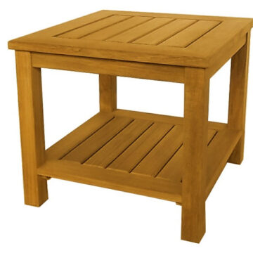 Newport 22" Side Table with Lower Shelf