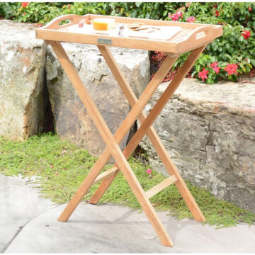 Serving Tray & Stand by Three Birds Casual
