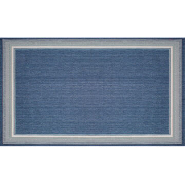Seaside Harbor Blue Outdoor Rug by Treasure Garden