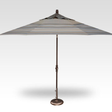 11' Collar Tilt Double Wind Vent Market Umbrella by Treasure Garden