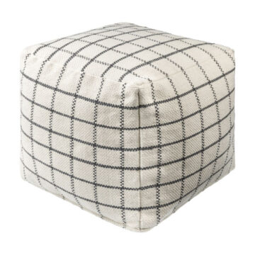Essien Pouf- Dark Blue by Surya