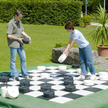 GIANT CHECKER SET BY KETTLER INTERNATIONAL
