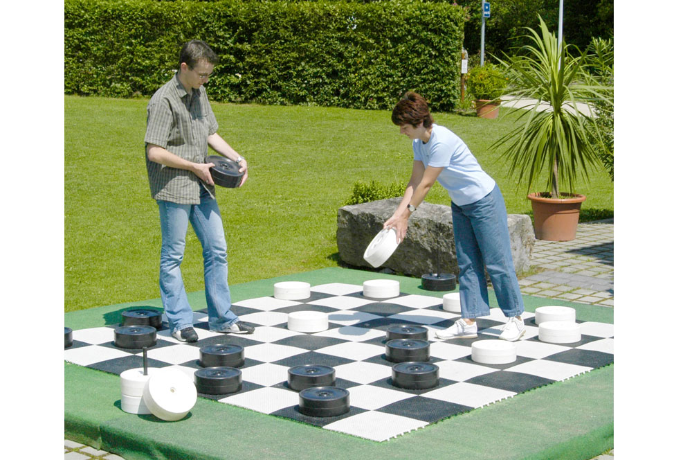 GIANT CHECKER SET BY KETTLER INTERNATIONAL