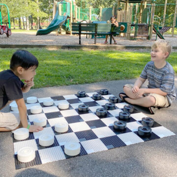 OUTDOOR MINI GIANT CHECKER SET BY KETTLER INTERNATIONAL