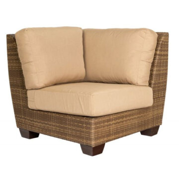 Saddleback Resin Wicker Corner Sectional by Woodard