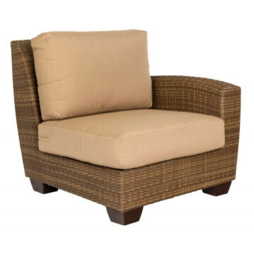 Saddleback Resin Wicker RAF Sectional End Unit by Woodard