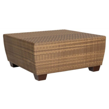 Saddleback Resin Wicker End Table by Woodard