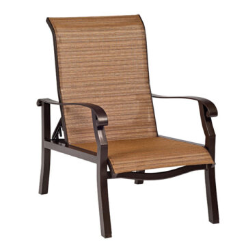 Cortland Sling Aluminum Adjustable Lounge Chair by Woodard