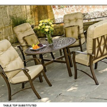 Cortland 5PC High Back Dining By Woodard