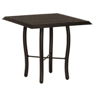 22" Square Thatch Top End Table by Woodard