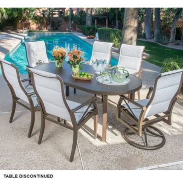 Andover Sling Aluminum Dining Set by Woodard