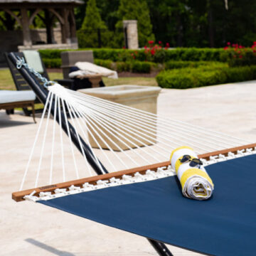 Large Sunbrella Quick Dry Hammock - Navy