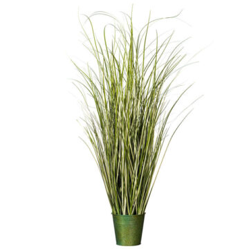 37" Artificial Potted Native Green Grass