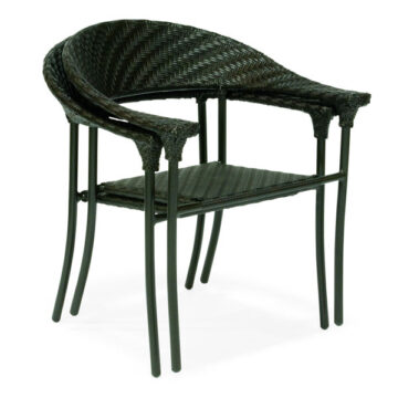 Whitecraft Barlow Wicker Dining Arm Chair by Woodard