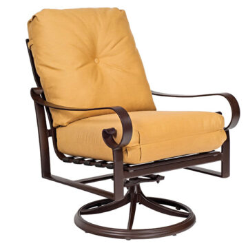 Belden Cushion Swivel Rocking Lounge Chair by Woodard