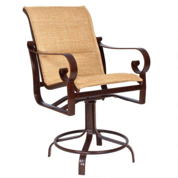 Belden Padded Sling Aluminum Counter Height Stool by Woodard