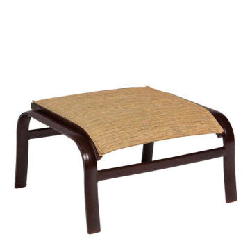 Belden Padded Sling Aluminum Ottoman by Woodard