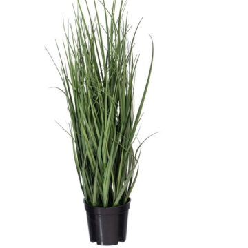 36" Artificial Green Potted Ryegrass