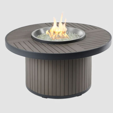 Brooks Round Gas Fire Pit Table by Outdoor Greatroom