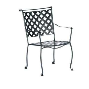 Maddox Wrought Iron Dining Chair by Woodard