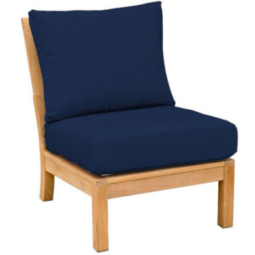 St. Lucia Teak Armless Chair- Three Birds Casual