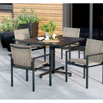 Allure Aluminum Sling Stackable Dining Chair by Homecrest