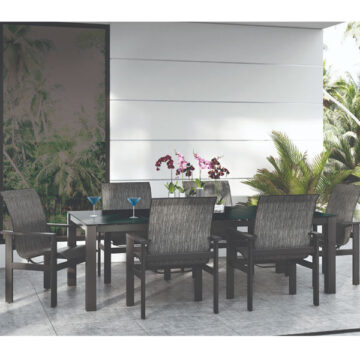 Elements Sling Aluminum Dining Set by Homecrest