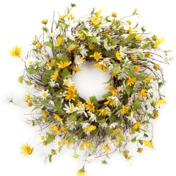 Daisy Wreath 23"