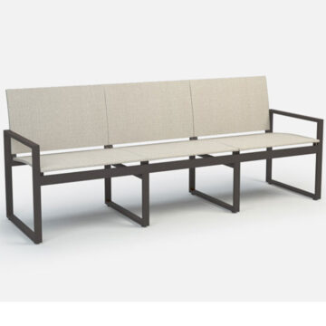 Allure Aluminum Sling Sofa by Homecrest