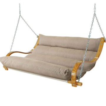 Cushion Curved Oak Double Swing