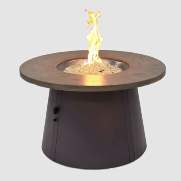 42" Cirvalo Round Gas Fire Pit Table by Outdoor Great Room