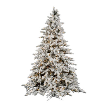 7.5' x 65" Flocked Utica 850WmWht