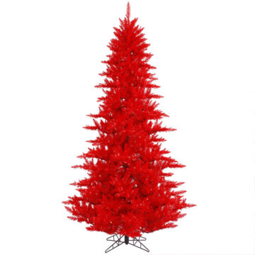 7.5' Red Fir Artificial Christmas Tree, Unlit