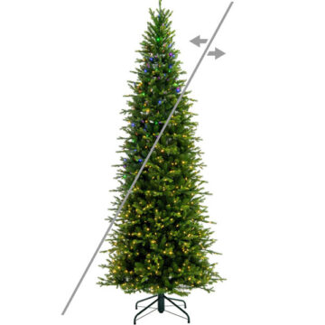 9' Wistler Spruce Artificial Pre-Lit Christmas Tree, 800 Color Changing Lights