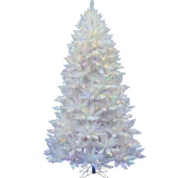 7.5' Sparkle White Spruce Artificial Christmas Tree, 750 MU LED