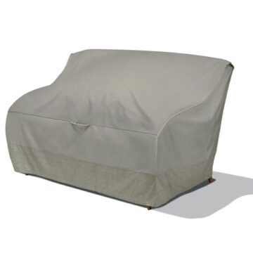 52" Duck Covers® Weekend Water-Resistant Patio Loveseat Cover with Integrated D