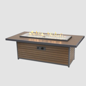 Kenwood Linear Chat Height Gas Fire Pit Table