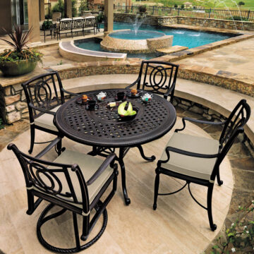 Bel Air Cast Aluminum Dining Set by Gensun