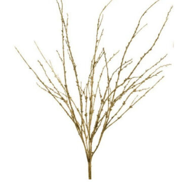 37" Gold Glitter Branch