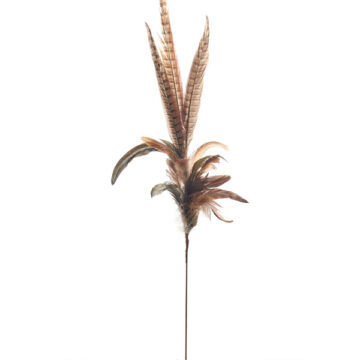 35" Mixed Feather Spray
