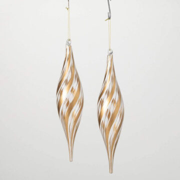 Gold Swirl Finial Ornament