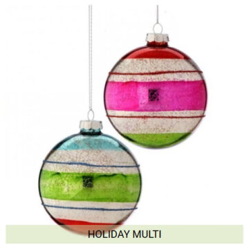 Retro Mercury Glass Ball Ornament Set/2