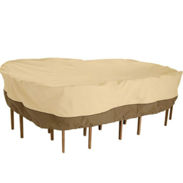 128" XLarge Rectangular/Oval Patio Table & Chair Set Cover-