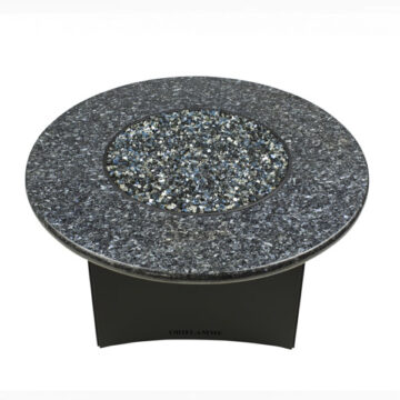 Oriflamme Blue Pearl Granite Fire Table by Designing Fire