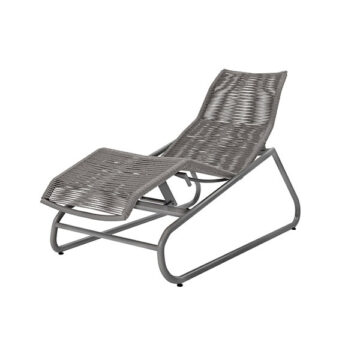Cabana Adjustable Comfort Chaise Graphite/Fog by Ebel