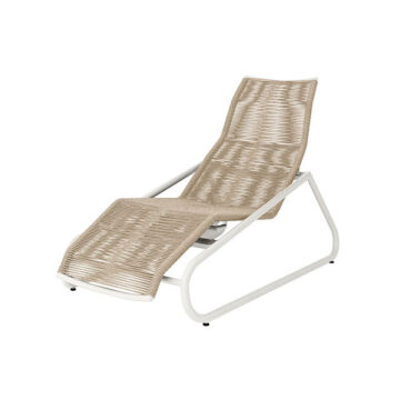 Cabana Adjustable Comfort Chaise Barley/Bone by Ebel