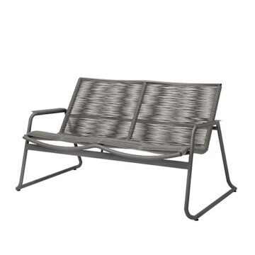 Cabana Loveseat Fog/Graphite by Ebel