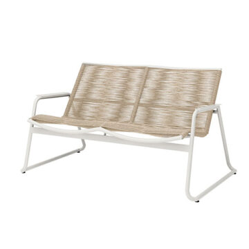Cabana Loveseat Barley/Bone by Ebel