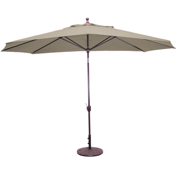 8' x 11' Oval Umbrella by Galtech International